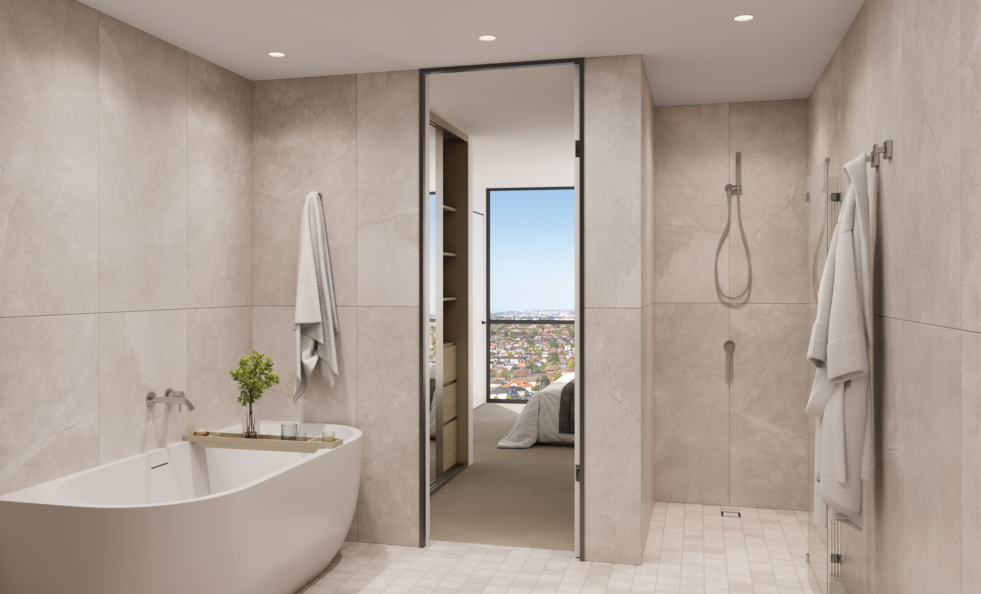 C1905 bathroom to bedroom